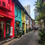 Les façades colorées d'Haji Lane (Singapour)