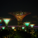Spectacle de sons et lumières sur Garden by the Bay (Singapour)