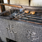 Un bassin de purification (Takayama)