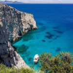 Accostage au cap Skinari (Zakynthos)