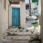 Ruelle-escalier dans Chora (Amorgos)
