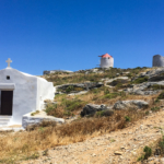Chapelles et moulins à Chora (Amorgos)